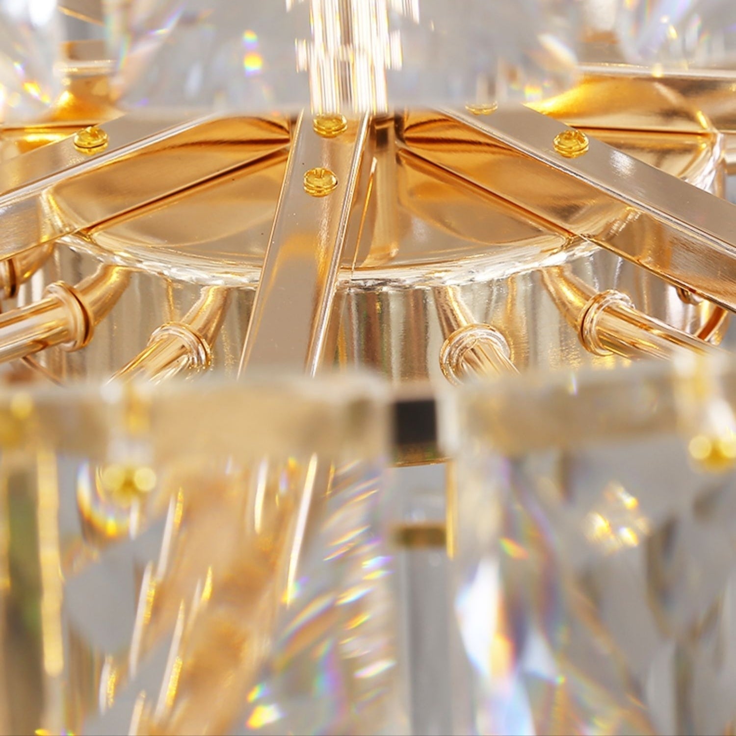 Extra Large Foyer Pure Crystal Ceiling Light Fixture Living Room Entrance Staircase Chandelier - cyranlamps
