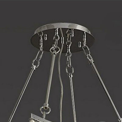 Extra Large Foyer Vertical Layers K9 Crystal Chandelier Chrome Ceiling Lighting Fixture For Staircase Entryway Decor - cyranlamps