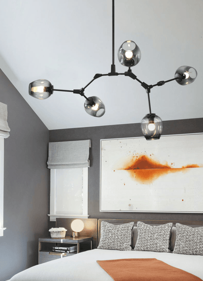 Extra Large Industrial Fashion Branch Multiple Glass Pendant Chandelier for Living/Dining Room - cyranlamps
