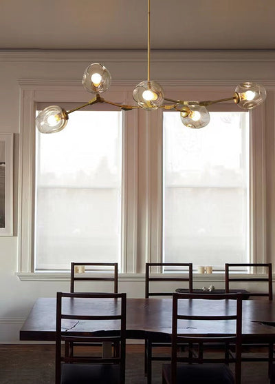 Extra Large Industrial Fashion Branch Multiple Glass Pendant Chandelier for Living/Dining Room - cyranlamps