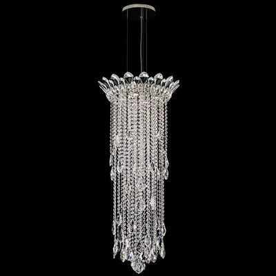 Extra Large Light Luxury Stairwell Crystal Tassel Chandelier for Staircase/High Floor Hall/Loft - cyranlamps