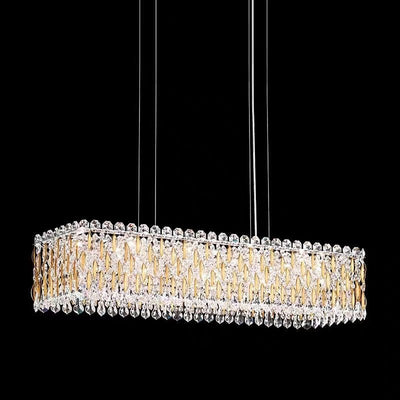 Extra Large Luxury Rectangle Crystal Pendant Chandelier for Living/Dining Room/Kitchen Island - cyranlamps