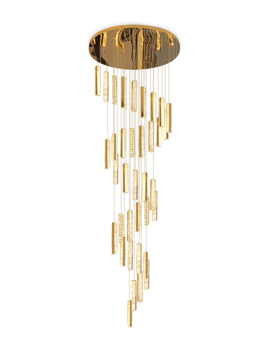 Extra Large Modern Spiral Crystal Ceiling Light Decoration for Staircase/ High Ceiling Living Room/ Hotel Lobby/ Hallway - cyranlamps