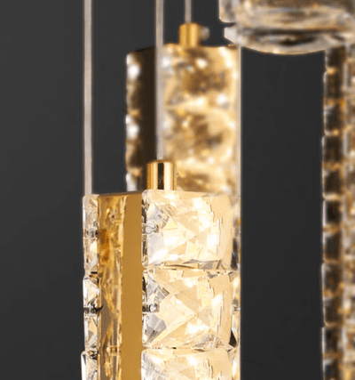 Extra Large Modern Spiral Crystal Ceiling Light Decoration for Staircase/ High Ceiling Living Room/ Hotel Lobby/ Hallway - cyranlamps