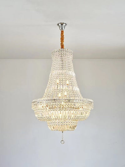 Extra Large Multi - layer Modern Light Luxury Crystal Chandelier for Living / Dining Room / Villa - cyranlamps