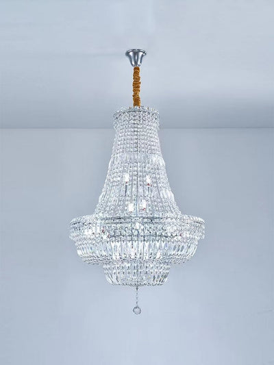 Extra Large Multi - layer Modern Light Luxury Crystal Chandelier for Living / Dining Room / Villa - cyranlamps