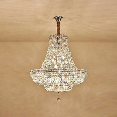 Extra Large Multi - layer Modern Light Luxury Crystal Chandelier for Living / Dining Room / Villa - cyranlamps