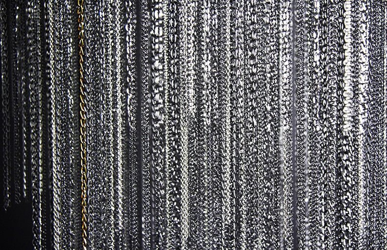 Extra Large Multi - tier Aluminum Tassel Chain Art Chandelier for Villa/Stairs/Foyer/Living Room - cyranlamps