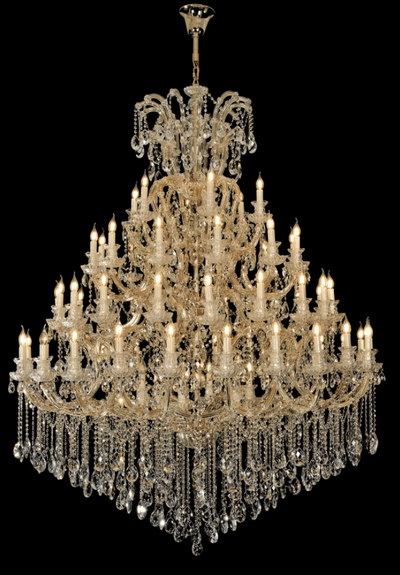 Extra Large Multi - tiered Candle Light Crystal Chandelier for Hotel/Restaurant - cyranlamps