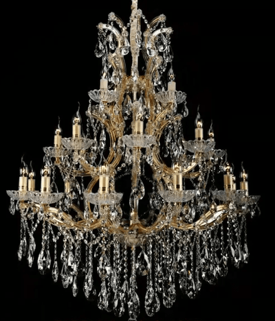 Extra Large Multi - tiered Candle Light Crystal Chandelier for Hotel/Restaurant - cyranlamps
