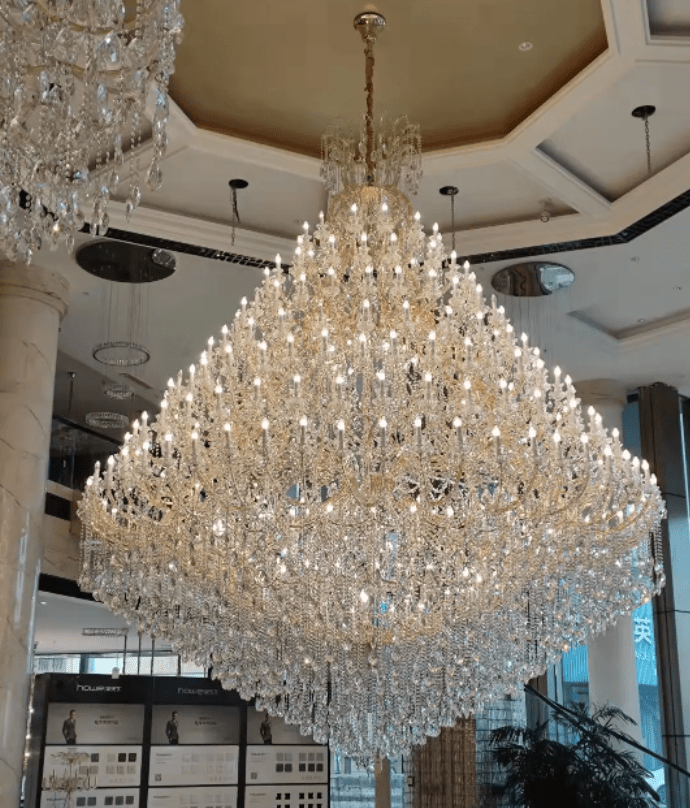 Extra Large Multi - tiered Candle Light Crystal Chandelier for Hotel/Restaurant - cyranlamps