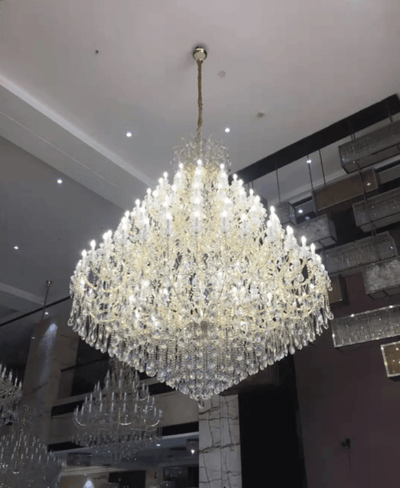 Extra Large Multi - tiered Candle Light Crystal Chandelier for Hotel/Restaurant - cyranlamps