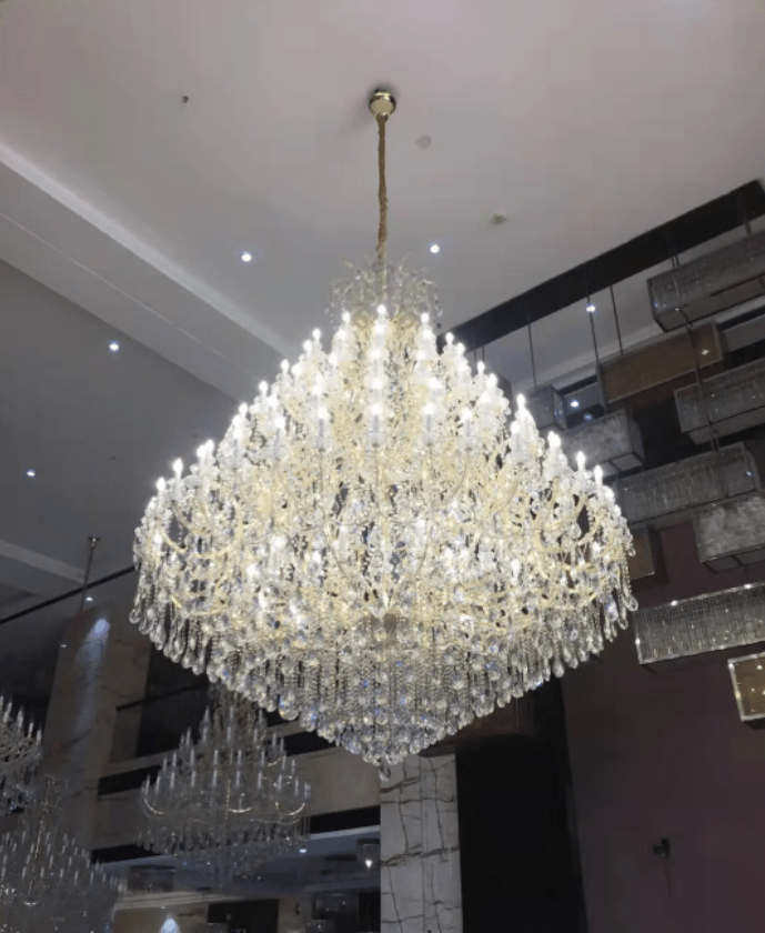 Extra Large Multi - tiered Candle Light Crystal Chandelier for Hotel/Restaurant - cyranlamps