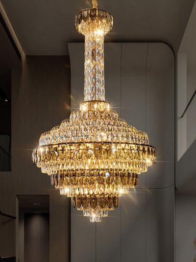 Extra Large Multi - tiered Empire Crystal Chandelier for Big Hallway/Foyer/Staircase - cyranlamps