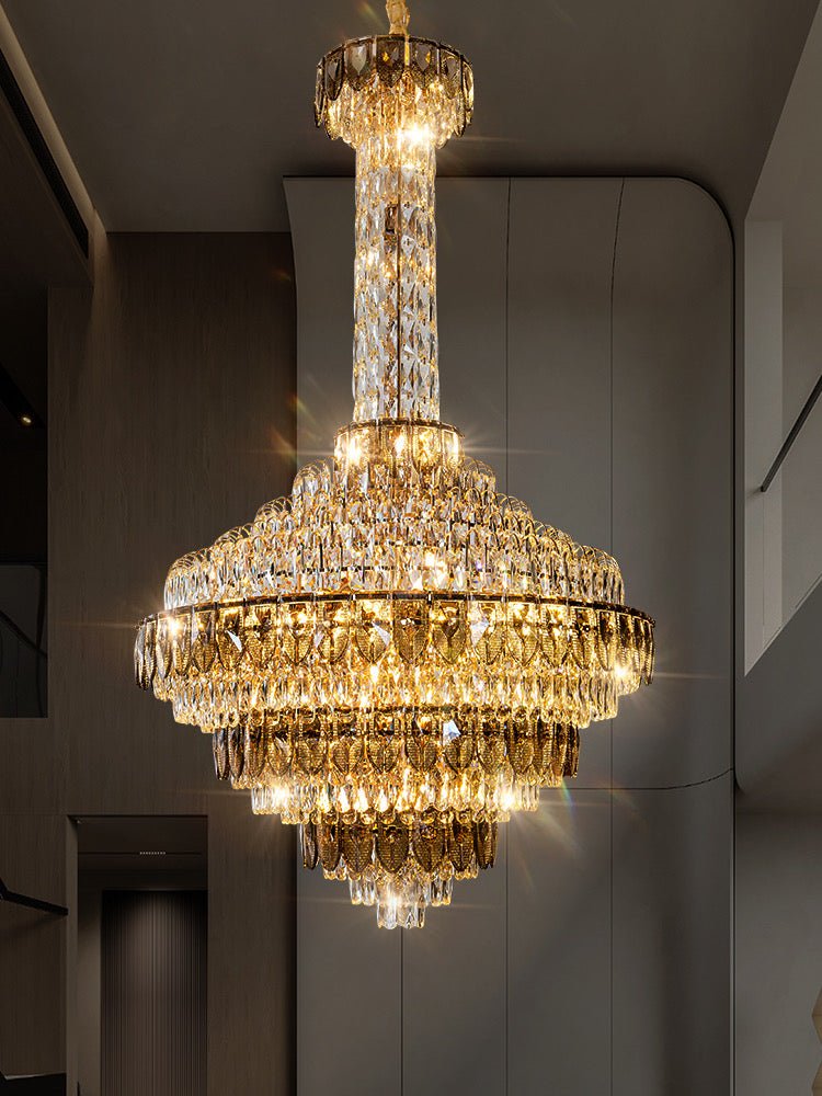 Extra Large Multi - tiered Empire Crystal Chandelier for Big Hallway/Foyer/Staircase - cyranlamps