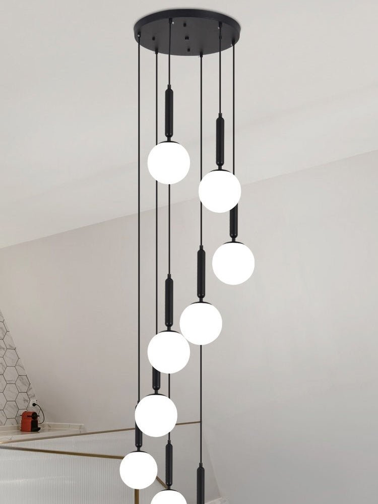 Extra Large Nordic Minimalist Long Pendant Light for Spiral Staircase/High - ceiling Room - cyranlamps