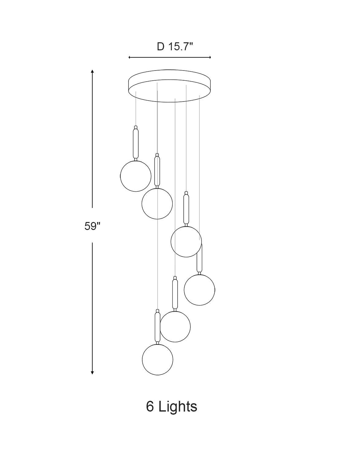 Extra Large Nordic Minimalist Long Pendant Light for Spiral Staircase/High - ceiling Room - cyranlamps
