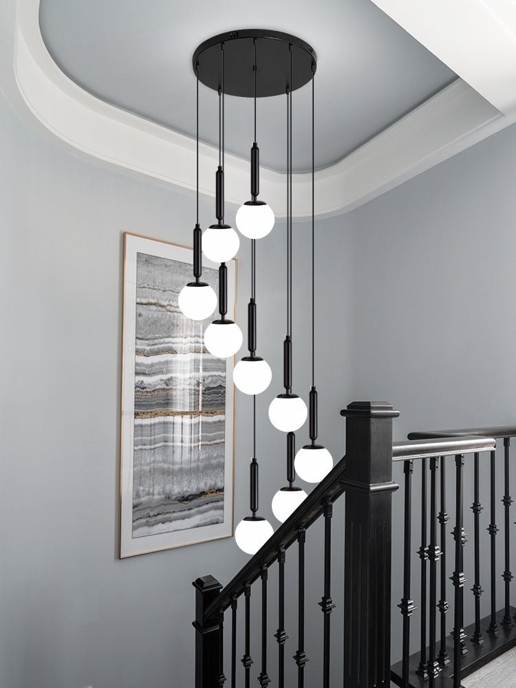 Extra Large Nordic Minimalist Long Pendant Light for Spiral Staircase/High - ceiling Room - cyranlamps