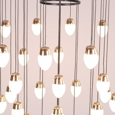 Extra Large Post - Modern Multi - tier Chandelier for High - ceiling Room/Stairs - cyranlamps