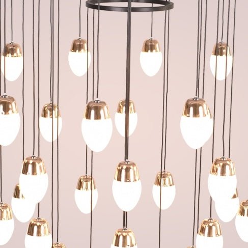 Extra Large Post - Modern Multi - tier Chandelier for High - ceiling Room/Stairs - cyranlamps