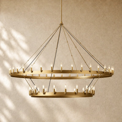 Caminon Vintage 2-Tier Round Chandelier
