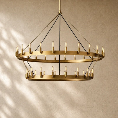 Caminon Vintage 2-Tier Round Chandelier