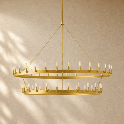 Caminon Vintage 2-Tier Round Chandelier