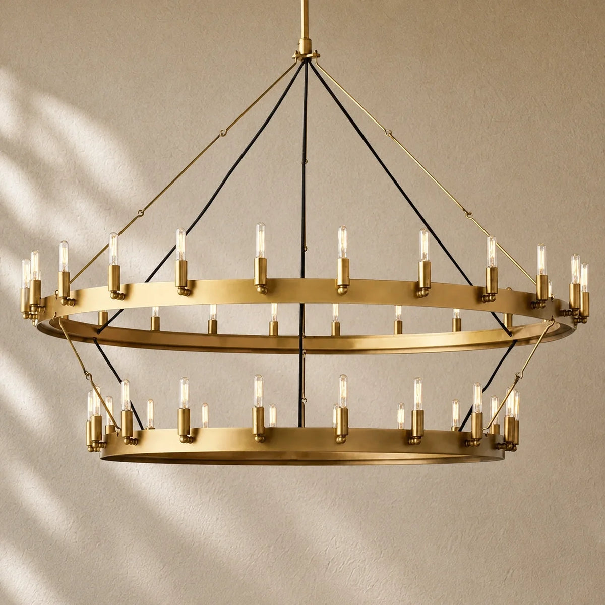 Caminon Vintage 2-Tier Round Chandelier