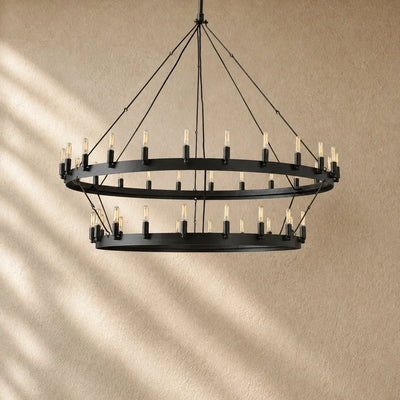 Caminon Vintage 2-Tier Round Chandelier