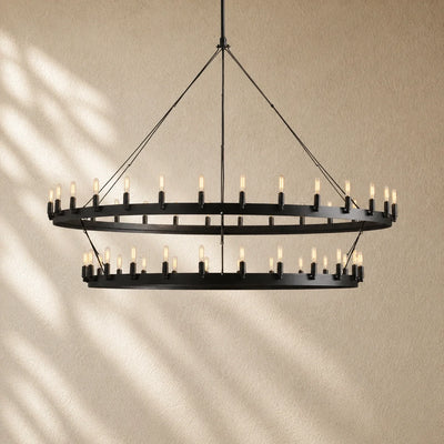 Caminon Vintage 2-Tier Round Chandelier
