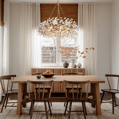 Fiore Crown Chandelier 39" 48" 60" - cyranlamps