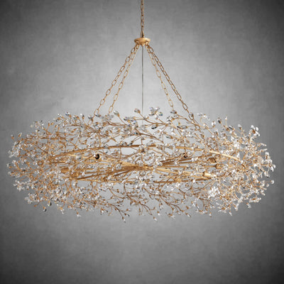 Fiore Crown Chandelier 39" 48" 60" - cyranlamps