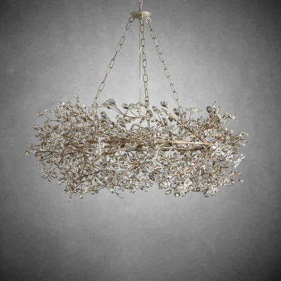Fiore Crown Chandelier 39" 48" 60" - cyranlamps