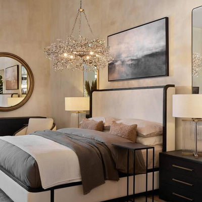 Fiore Crown Chandelier 39" 48" 60" - cyranlamps