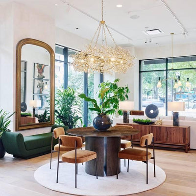 Fiore Crown Chandelier 39" 48" 60" - cyranlamps