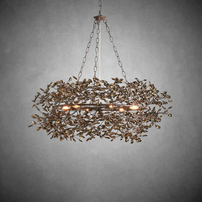 Fiore Crown Chandelier 39" 48" 60" - cyranlamps