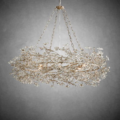Fiore Crown Chandelier 39" 48" 60" - cyranlamps