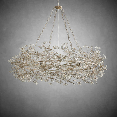 Fiore Crown Chandelier 39" 48" 60" - cyranlamps