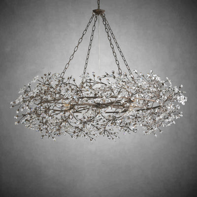 Fiore Crown Chandelier 39" 48" 60" - cyranlamps