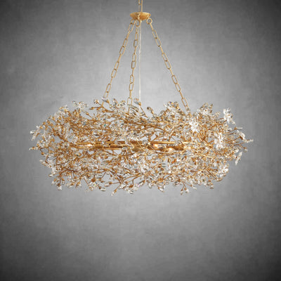 Fiore Crown Chandelier 39" 48" 60" - cyranlamps