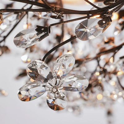 Fiore Crown Chandelier 39" 48" 60" - cyranlamps