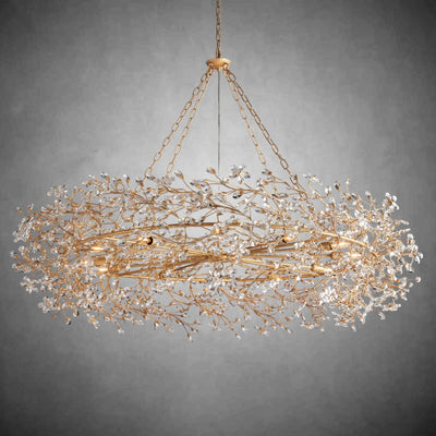 Fiore Crown Chandelier 39" 48" 60" - cyranlamps