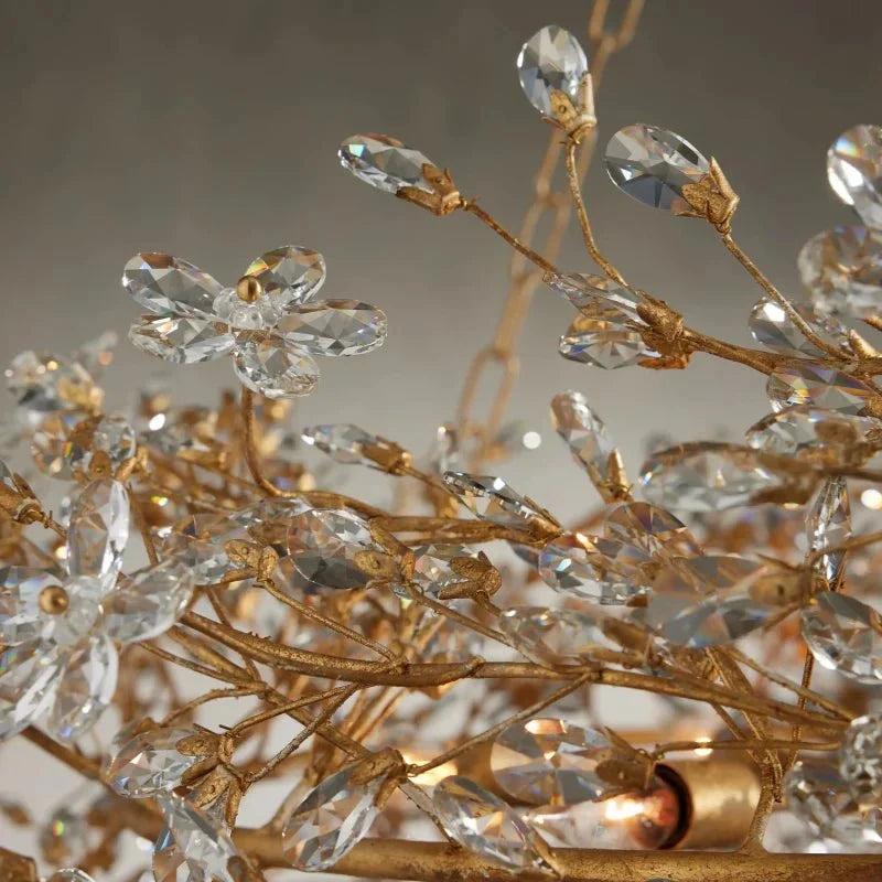 Fiore Crown Chandelier 39" 48" 60" - cyranlamps