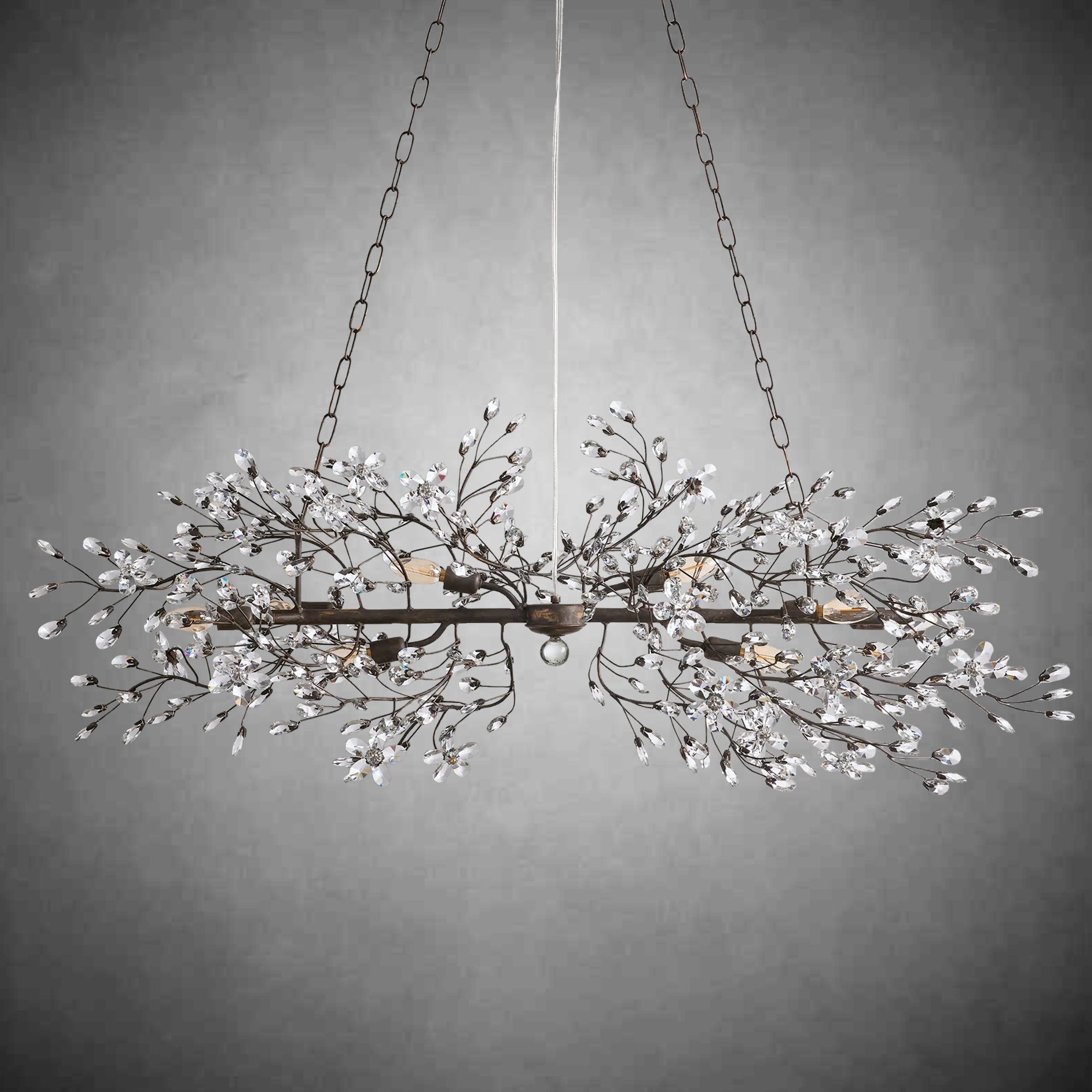 Fiore Linear Chandelier 43" 51" 68"W - cyranlamps