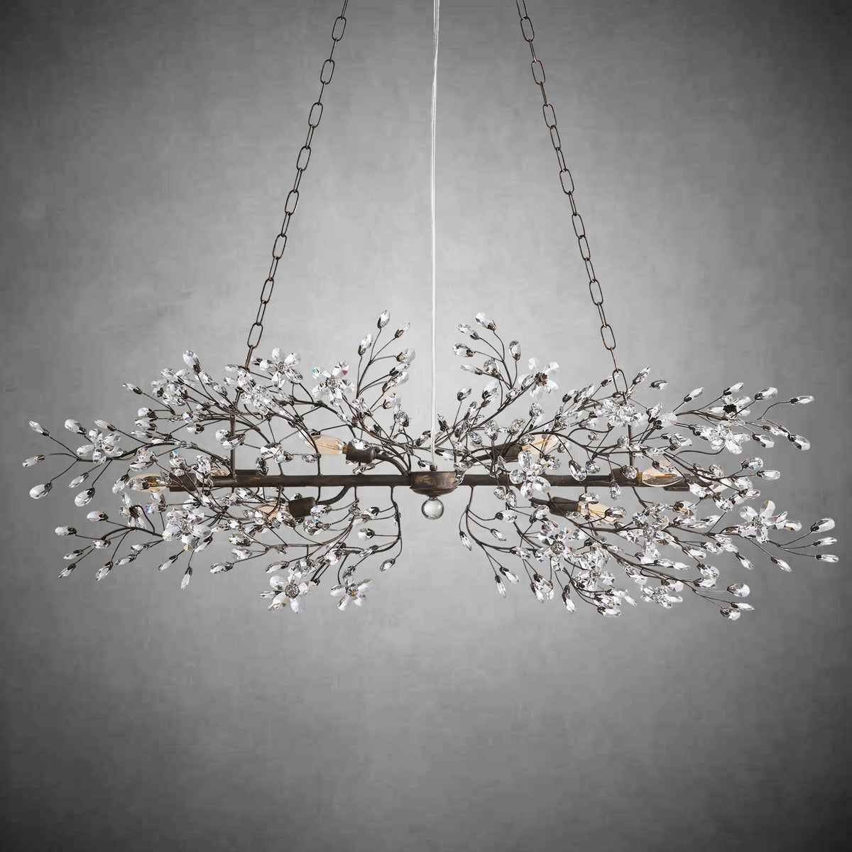 Fiore Linear Chandelier 43" 51" 68"W - cyranlighting