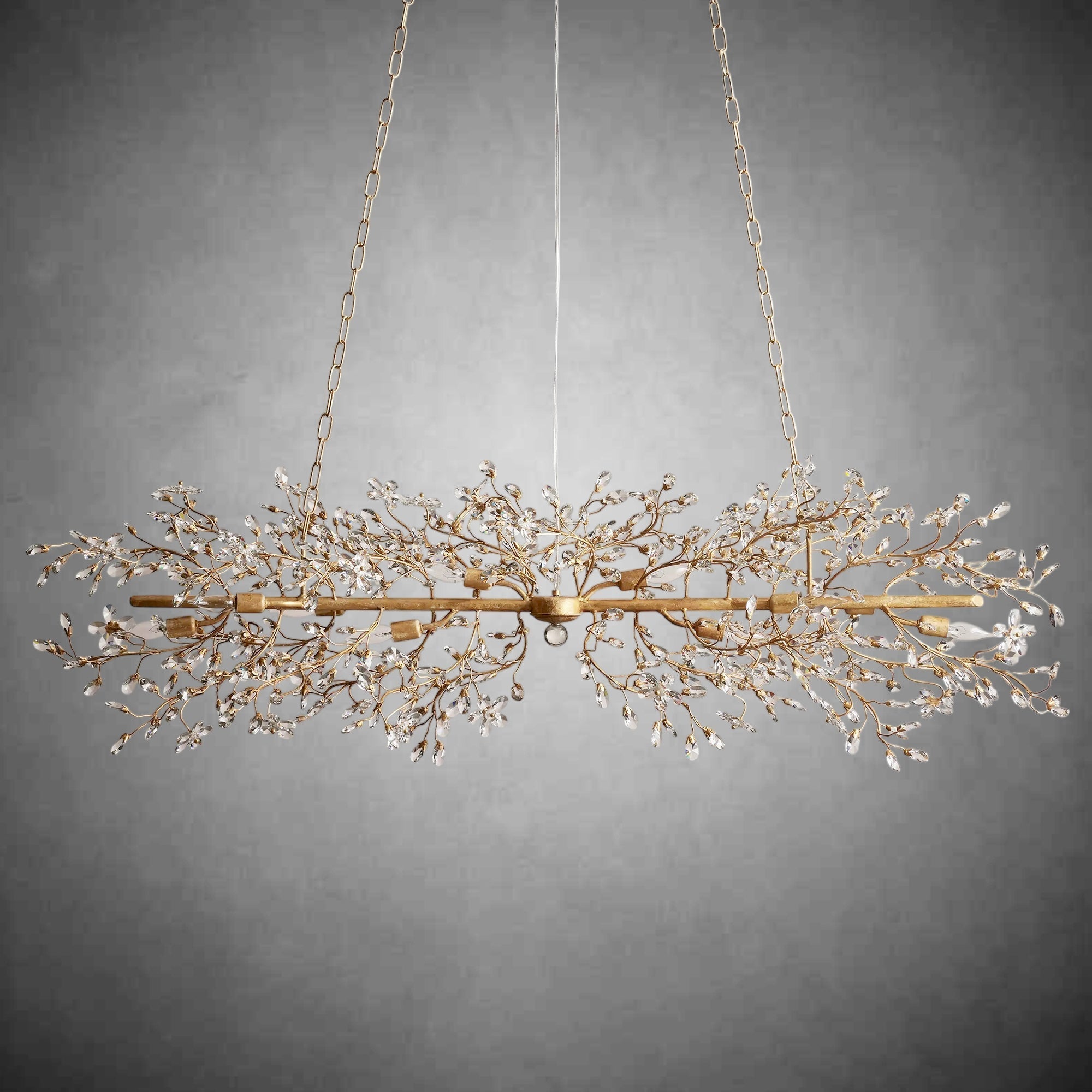 Fiore Linear Chandelier 43" 51" 68"W - cyranlamps