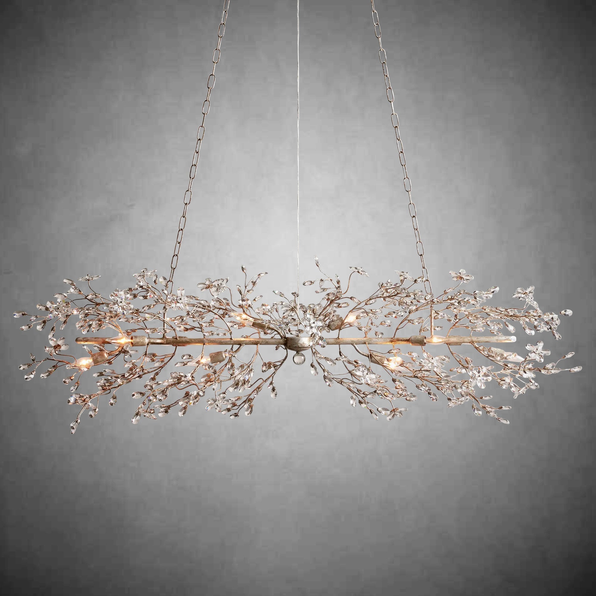 Fiore Linear Chandelier 43" 51" 68"W - cyranlamps