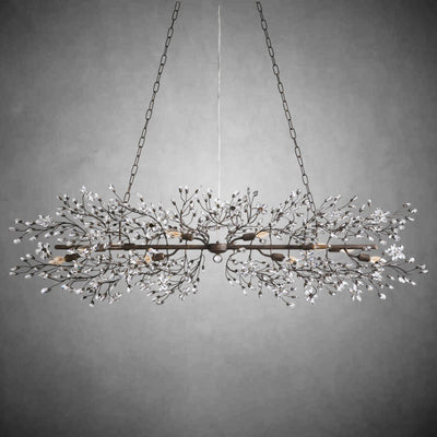 Fiore Linear Chandelier 43" 51" 68"W - cyranlamps