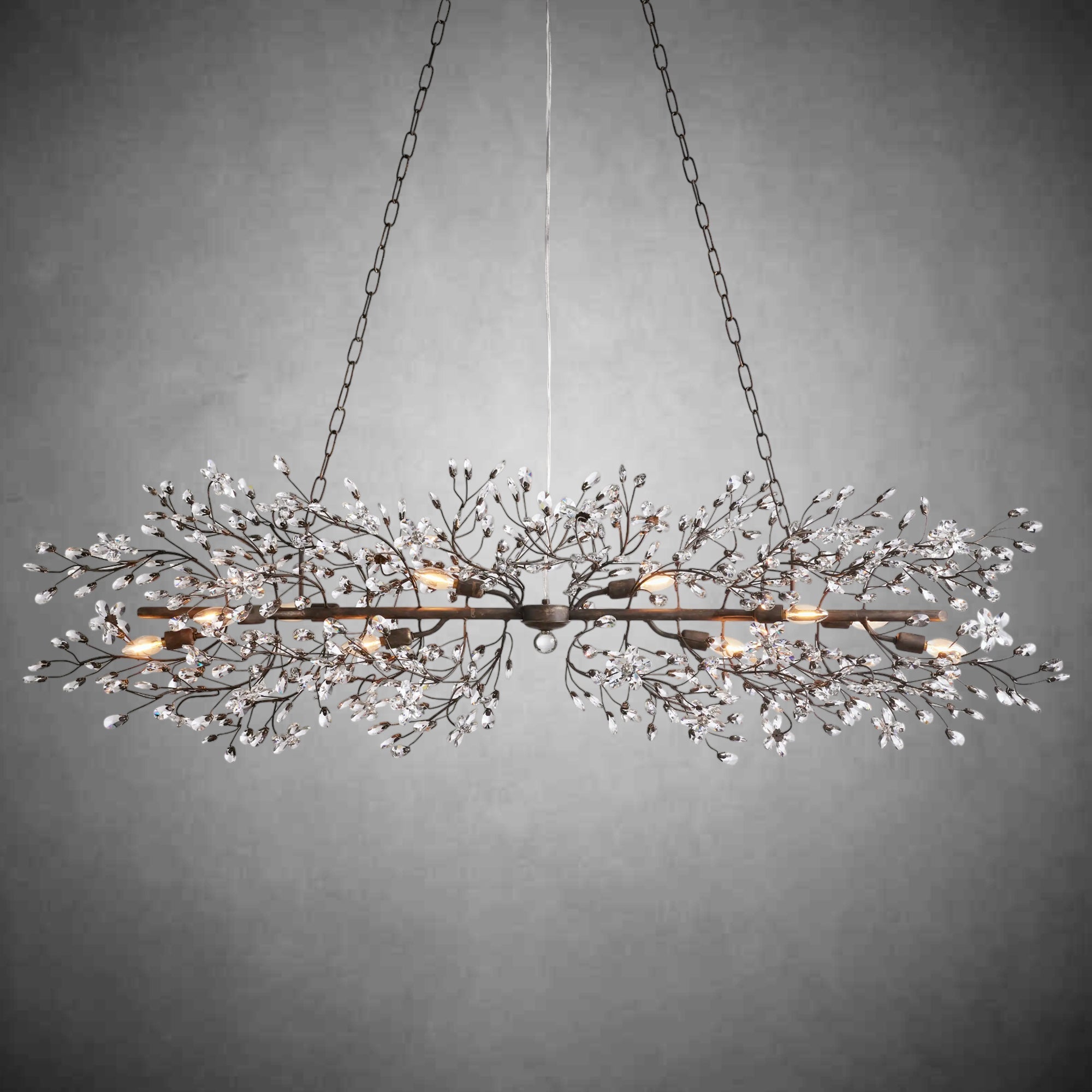 Fiore Linear Chandelier 43" 51" 68"W - cyranlamps