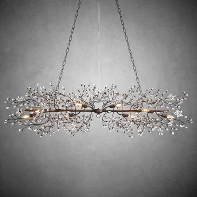 Fiore Linear Chandelier 43" 51" 68"W - cyranlamps